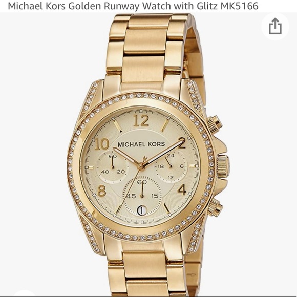 Gold Michael Kors Watch with studs - Picture 9 of 10